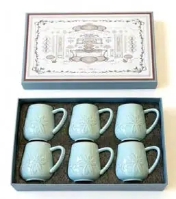 Mon Cherie Mug Set – Blue, set of 6