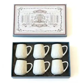 Mon Cherie Mug Set – White, set of 6