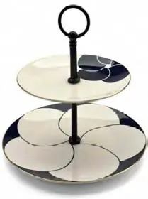 New Happiness Two Tier Cake Stand, 1 set
