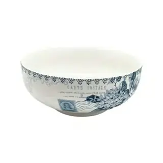 Bijou Rose Navy Blue Cereal Bowls, set of 2