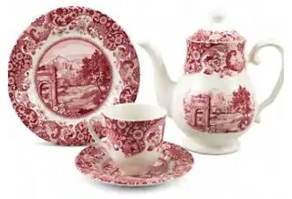 Towermill Pink 20-Pc Tea Set, set of 20