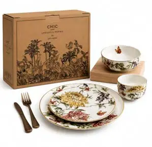 Highland Blooming 21-Pc Dinner Set, set of 21
