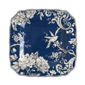 Adelaide Dark Blue Square Dinner Plate, set of 6