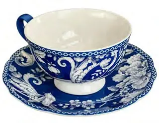 Adelaide Dark Blue Espresso Cup & Saucer, set of 12