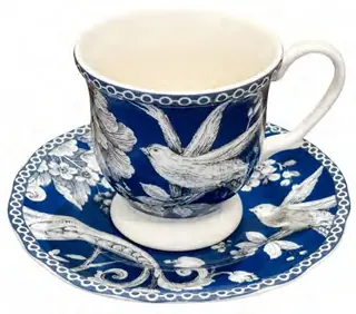 Adelaide Dark Blue Tea Cup & Saucer, set of 12