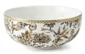 Adelaide Gold Electroplating Cereal Bowls (16 cm), set of 2