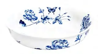 Blue Flower Veg Bowl