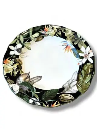 Borneo Black Dinner Plate, set of 6