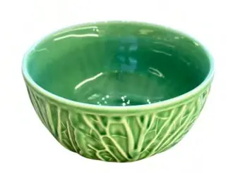 Cabbage Leaf Round Bowl