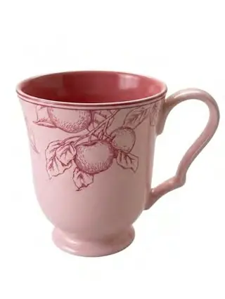 Hudson Pink Footed Mug, set of 6