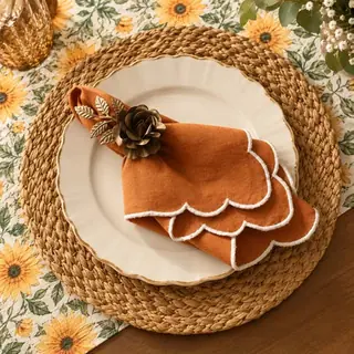 Sunflower & Rust Linen Box, gift box